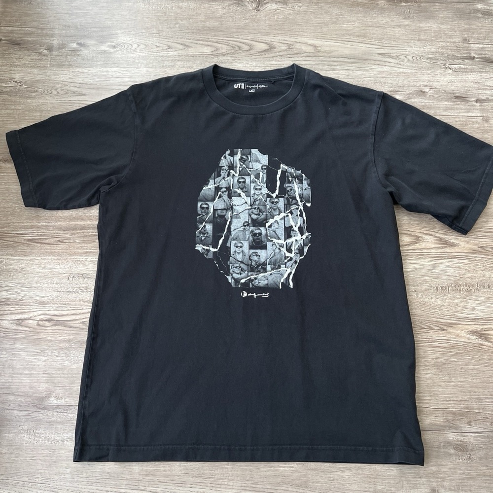 Uniqlo UT Andy Warhol x Kosuke Kawamura T-Shirt XL Black Pop Art Collab Tee
